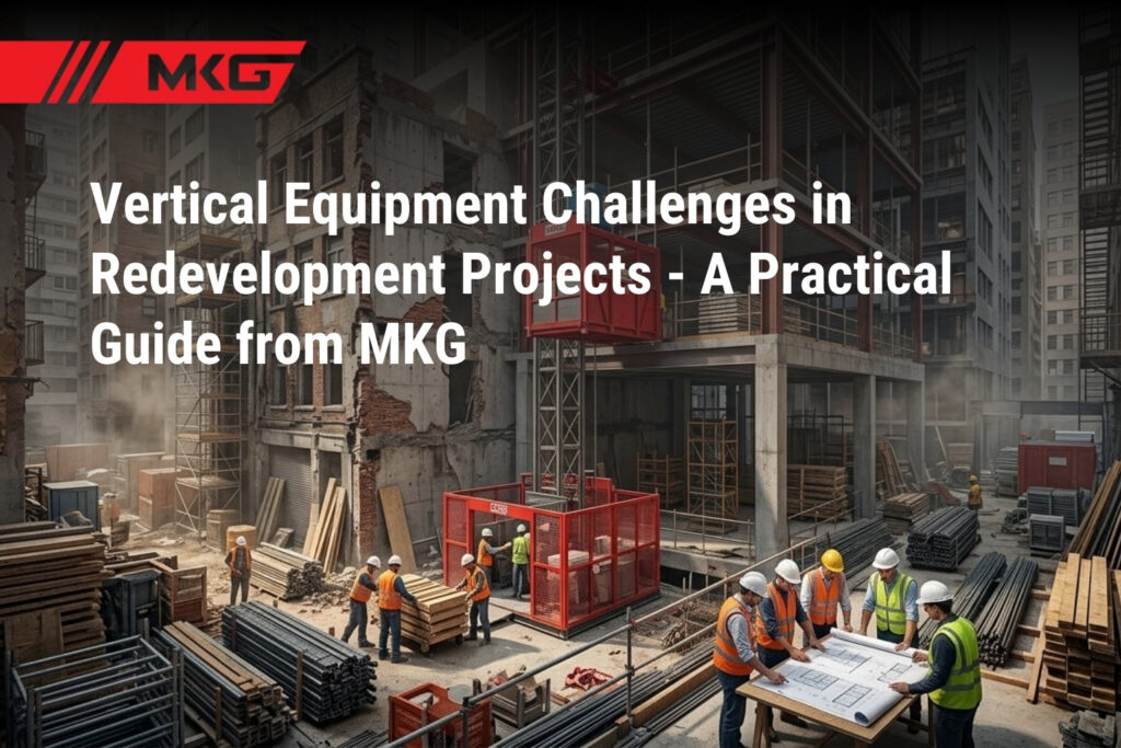 Vertical Equipment Challenges in Redevelopment Projects
